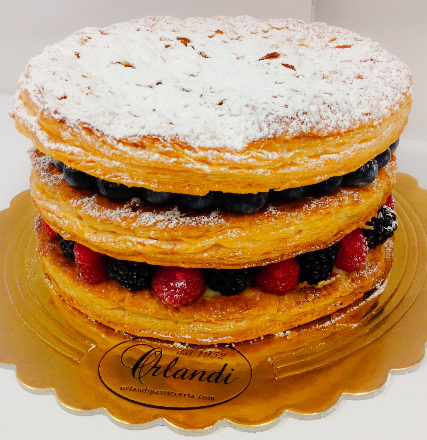 Millefoglie ai frutti rossi
