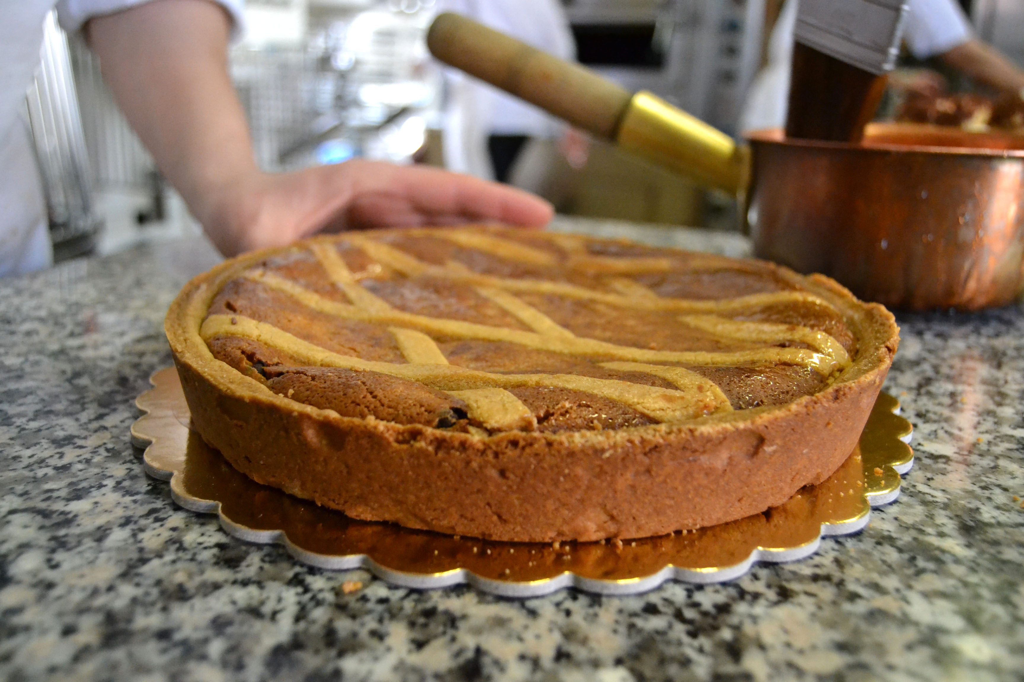 Torta ricotta, zafferano in vino passito – senza glutine