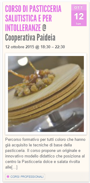 Corso di salutistica per intolleranze alimentari – Chef Maurizio De Pasquale