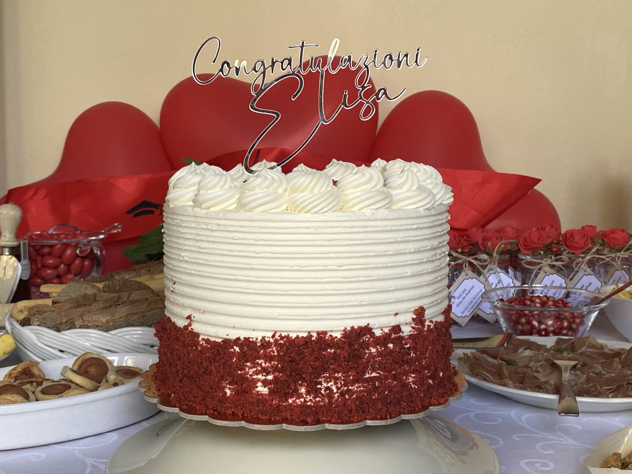 Una Laurea da sogno celebrata con una Torta Red Velvet